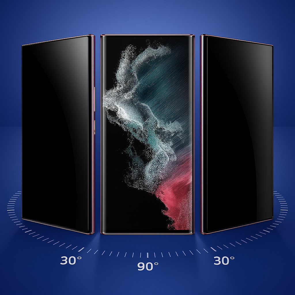 Samsung Panzerglas mit Sichtschutz