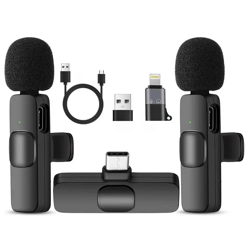 Kabelloses mini Ansteckmikro für IOS & Android