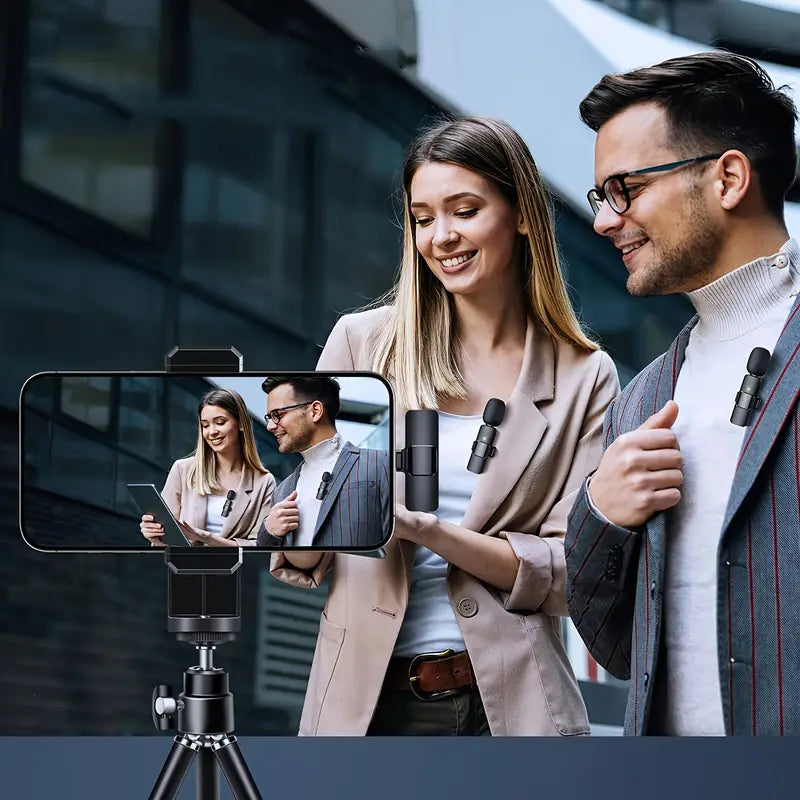 Kabelloses mini Ansteckmikro für IOS & Android